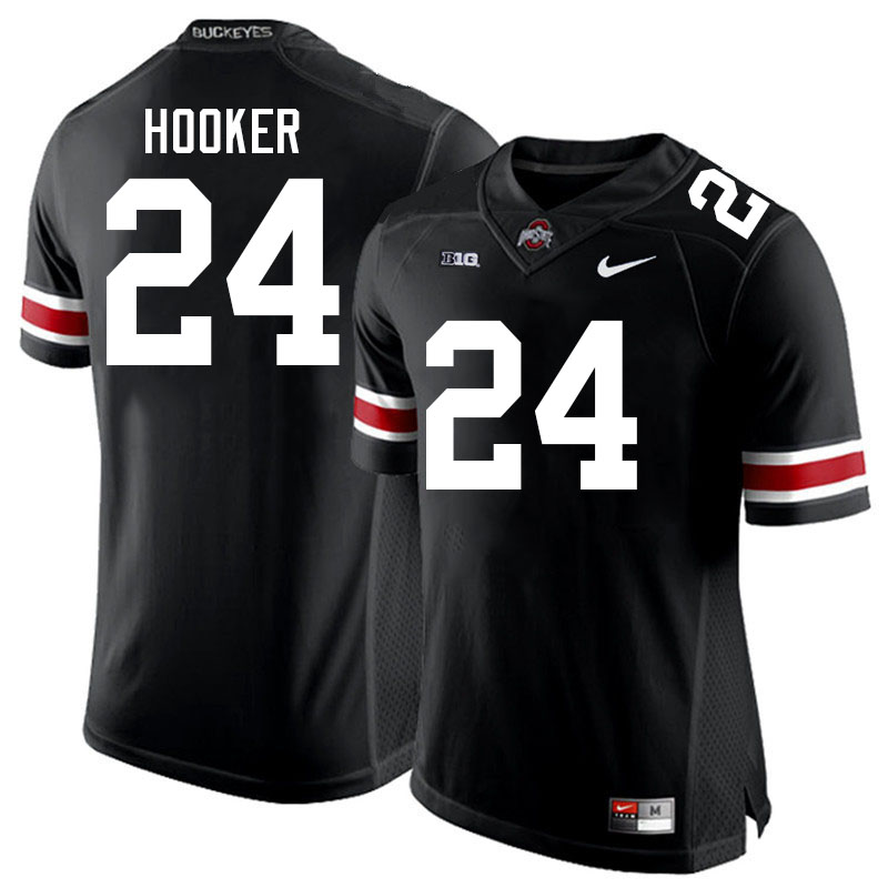 #24 Malik Hooker Ohio State Buckeyes Jerseys Football Stitched-Black